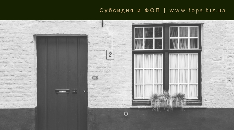субсидия для ФОП